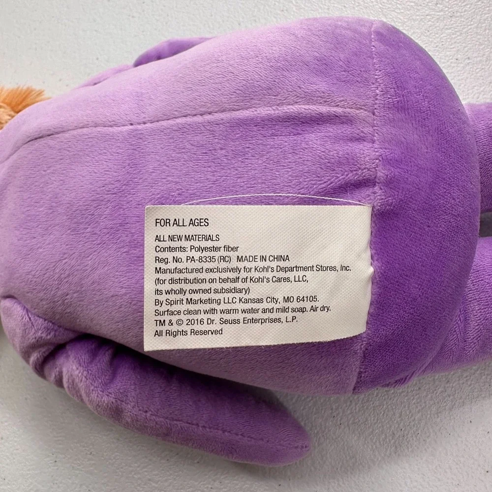 Dr. Seuss Kohls Cares Plush Doll Yellow Purple Marvin Mooney Sneetch Star Lot